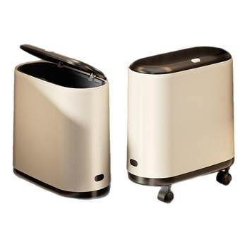 New style slit trash can with wheels narrow slit sanitary barrel