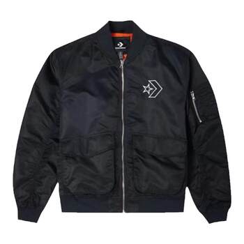 Converse casual men's and women's stand collar baseball jacket retro