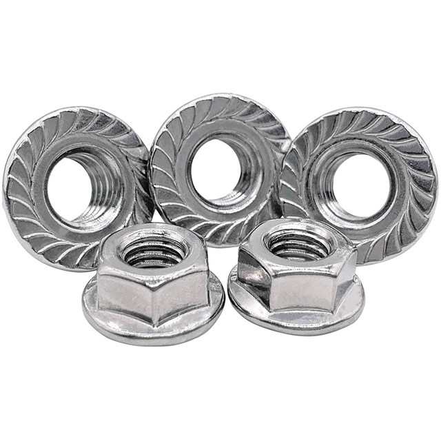 American-English flange nuts anti-loosening