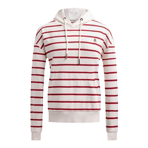 (Skin-Friendly and Breathable Modal Cotton) Hush Puppies Womens Hooded Sweatshirt 2024 Autumn Casual Striped Top Women