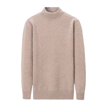 Yuxian half turtle neck full wool round neck sweater slim fit Yuxian half turtle neck full wool round neck sweater slim fit