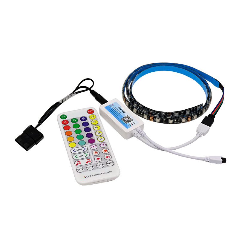 Computer case light strip with horse racing sound control colorful gradient