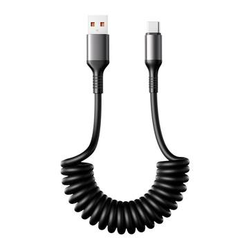 Car carplay spring data cable 100w fast charging