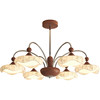 Medieval French printed fabric living room chandelier