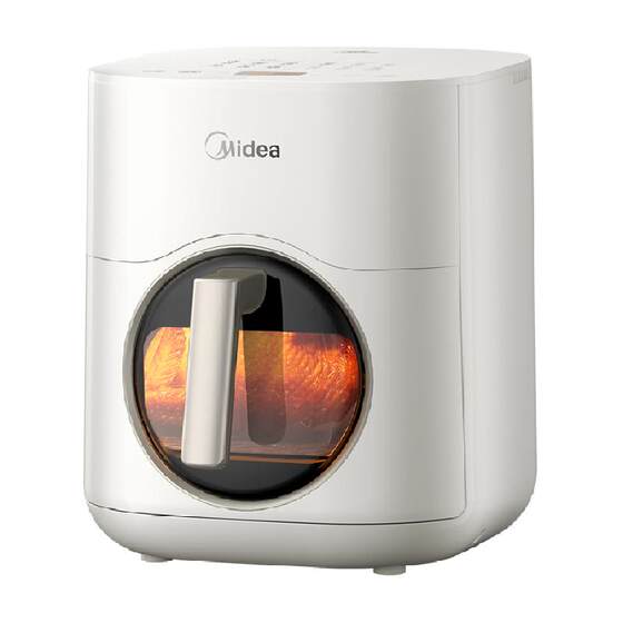 Midea air fryer, no flipping required, crispy on the outside and tender on the inside