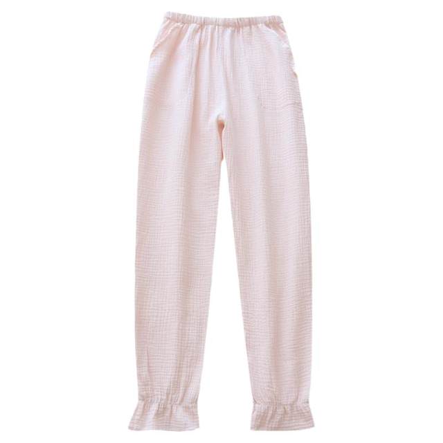 Sweet and fresh women's pure cotton trousers