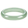 Natural water foam jade S925 sterling silver ring with adjustable mouth
