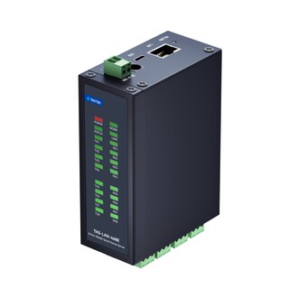 Din-rail 8-way rs485 to ethernet