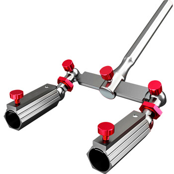 Special universal turret bracket for double turret fishing box and fishing chair