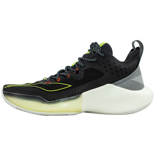Lining Li-Ning Sonic 8Th Generation Black and Gray Combination Men's Low-Top Cushioning Basketball Shoes Abaq035-2S