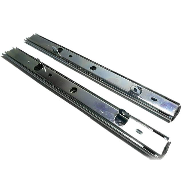 Thickened computer desk bottom two-section slide rail