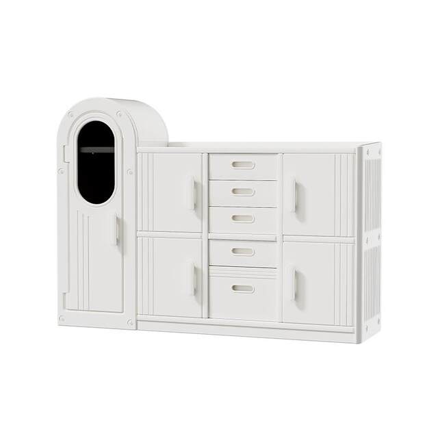 Space capsule feeding table baby storage cabinet baby supplies storage rack storage cabinet children toy storage rack