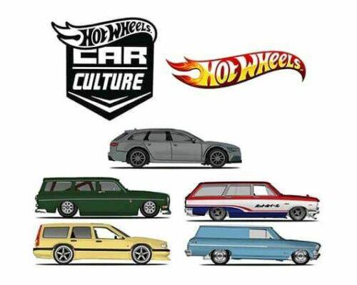 รถ Hot Wheels Car Culture Fast Wagon Speed Canister รุ่น Skyline Audi ปี 2021-2 รหัส K1347