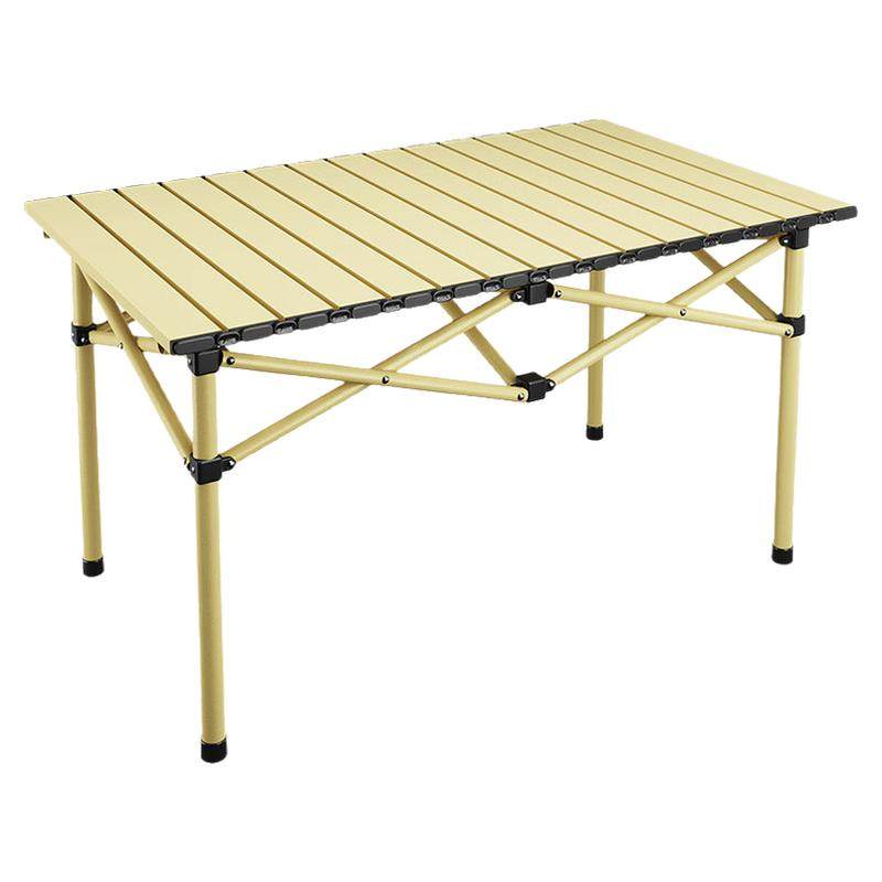 Outdoor table camping equipment egg roll table portable picnic lightweight foldable stall self-driving table and chair set