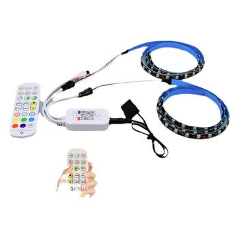 Chassis light pollution led remote control rgb magnetic 12v