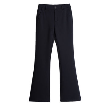 ແມ່ຍິງແອວສູງ slightly flared Pants plus size Women's Pants 2021 New Thin Slim Fit Women's Suit Pants Professional Women's Pants