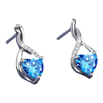 China gold treasure silver earrings womens sterling silver 999 temperament earrings new 2023 popular style earrings 1693