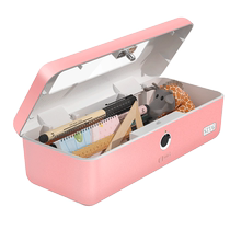 SZYG Fingerprint stationery box password lock pencil box with lock childrens multi-functional black technology internet celebrity advanced pencil box