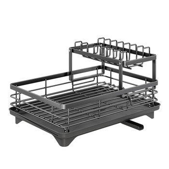 Dish storage rack steel storage rack drain bowl rack