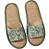 Summer household cotton and linen slippers anti-slip retro style