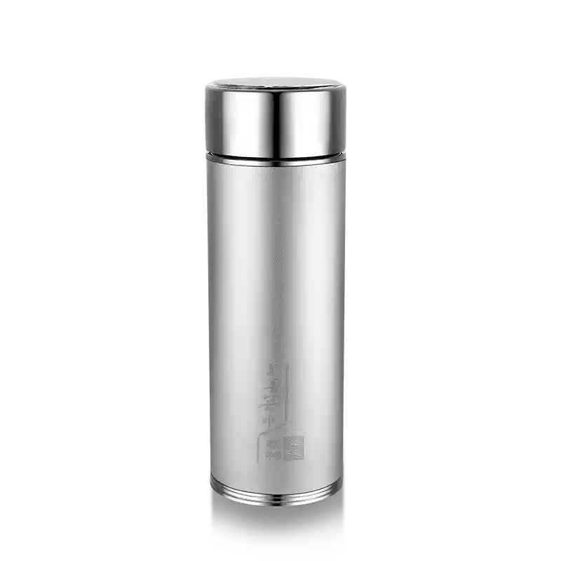 中國白銀集團雪花銀純銀保溫杯280ml 贈送領導帶茶漏足銀杯