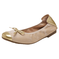 Daphne flat shoes for women 2024 summer new commuter soft-soled ballet shoes temperament egg roll shoes