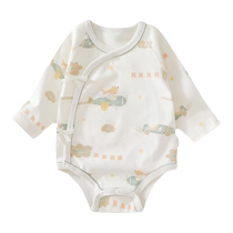 Jingqi Newborn Baby Clothes Newborn Baby Clothes Spring and Autumn Pure Cotton Jumpsuit Triangle Harness Spring Clothes