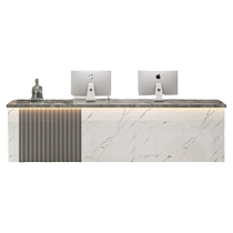 Cashier reception desk front desk modern minimalist beauty salon company bar table atmospheric clothing store front desk