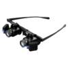 Head-mounted magnifying glass for repairing circuit boards and clocks