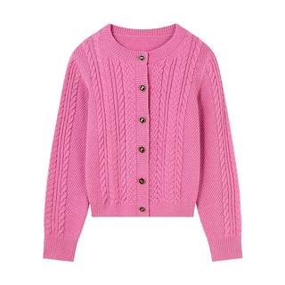 秋水伊人奥莱针织毛衣开衫冬女装粉丝显瘦简约上衣小个子气质外套