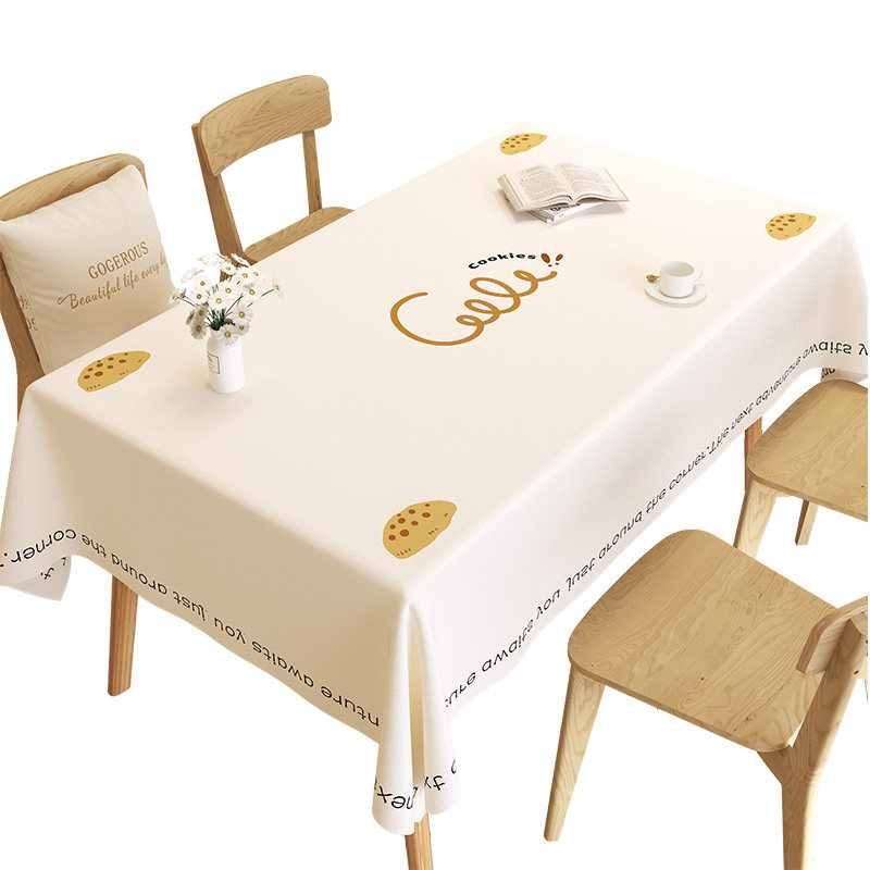 Lamb skin-sensing dining tablecloth without washing, waterproof and oil-proof PVC rectangular coffee tablecloth tablecloth tablecloth light luxury high-end