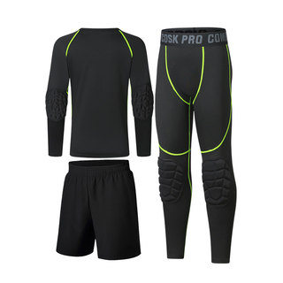 Children's sports pants with knee and elbow pads