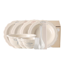 Kawashimaya French dish set home 2024 new high-end housewarming gift plate bowls and chopsticks bowls
