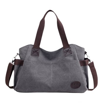 Large capacity canvas bag women's bag mother bag korean crossbody