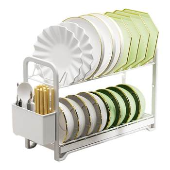 Drain the dish rack on the sink for the home protection dish rack
