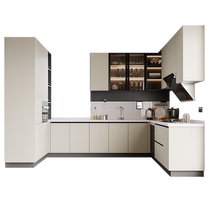 Oppein kitchen integrated cabinet custom quartz stone countertop household small apartment open stove cabinet integrated cabinet