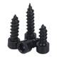 Grade 8.8 black nickel-plated hexagonal self-tapping screw