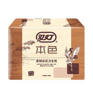 Double light toilet paper 400 flagship store is thick and not easy to break