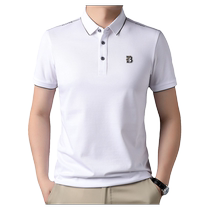 Ins défilés à marée haute manche manches courtes T-shirt homme tendance estivale décontracté roulement commercial polo-shirt à moitié manche blouse homme