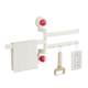 Suction cup kitchen rotary rag rack