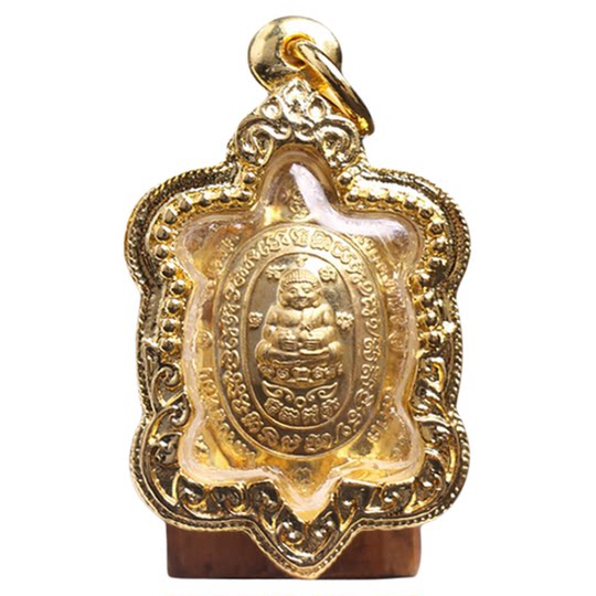 Thai Buddha Amulet Features Genuine Long Phor Willow Turtle Copper Necklace Pendant Lanna