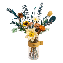 Высококачественные букеты из сухоцветов настоящие цветы украшения для гостиной высушенные на воздухе журнальные столики бессмертные цветочные украшения спальни легкие роскошные украшения