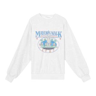 Xinbangbang Korean sweet printed loose sweatshirt