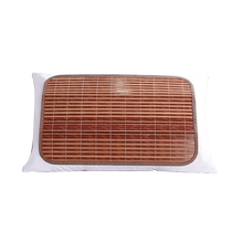 Summer mat pillow piece for adults single bamboo mat pillow case summer ice silk rattan pillow cushion pair bamboo pillow mat pillow cover
