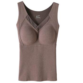 Women's thermal vest without wearing underwear graphene with chest pad
