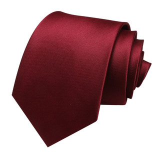 Handsome yarn-dyed polyester business zipper wedding tie