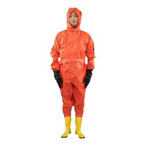 Fire-fighting secondary chemical protective clothing light chemical protective clothing acid and alkali resistant overalls one-piece dust-free biological protective clothing