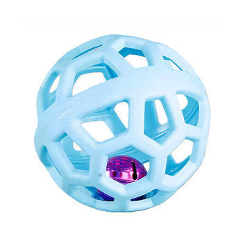Dog self-pleasure toy chew-resistant molar ball with built-in bell