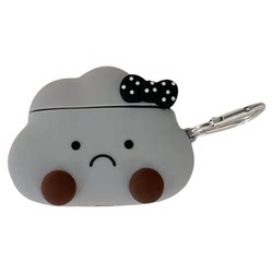 Apple의 새로운 4 세대 AirPods Bluetooth 무선 헤드폰에 적합한 3 차원 Jellycat Dark Cloud Clouds Protective Case Airpods1/2/3 실리콘 소프트 쉘 에어 포드 프로 3 세대 새로운 틈새 시장