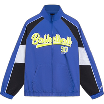 Li Ning Childrens Clothing Big Childrens Windbreaker Boys Basketball Series Cardigan Jacket Sports Stand Collar Autumn Clothing Childrens Sportswear Men